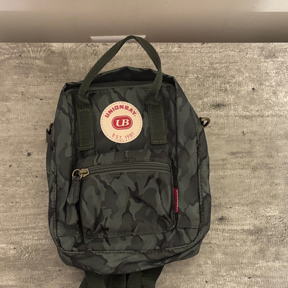 UNIONBAY Olive Green Camo Mini Backpack